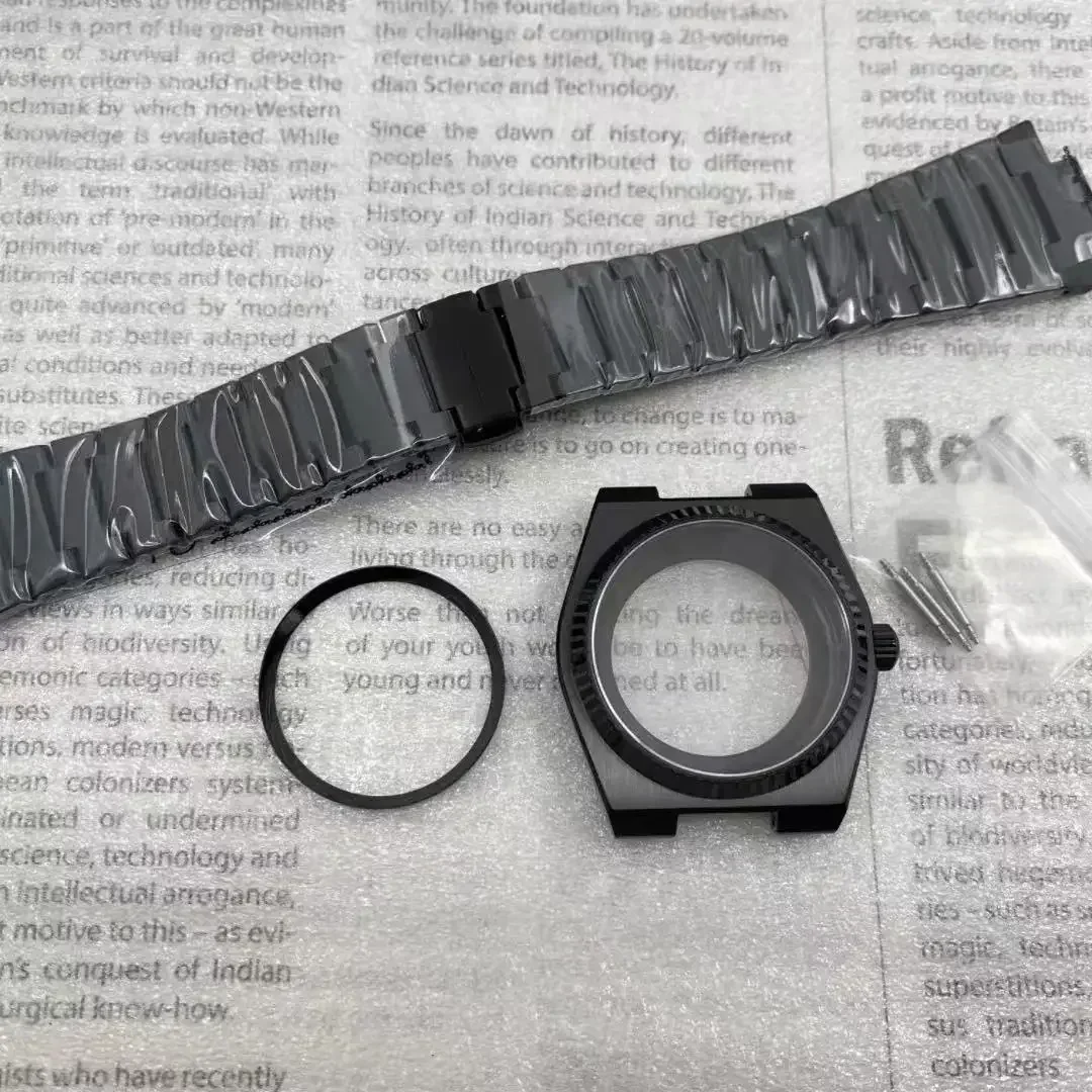 High Top Sup Player Black PRX 40mm Modified Case Strap Set Fits NH35 NH35 Automatic Movement Sapphire Glass Through The Bottom