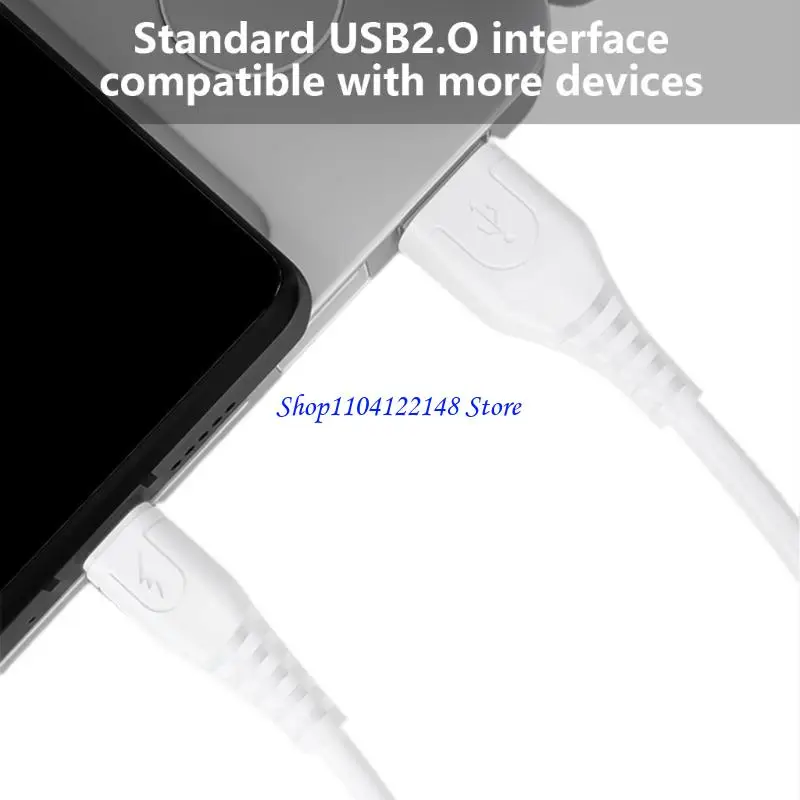 P9FA Conveniente USB C Cable USB a USB cable carga 6A Cargo rápido