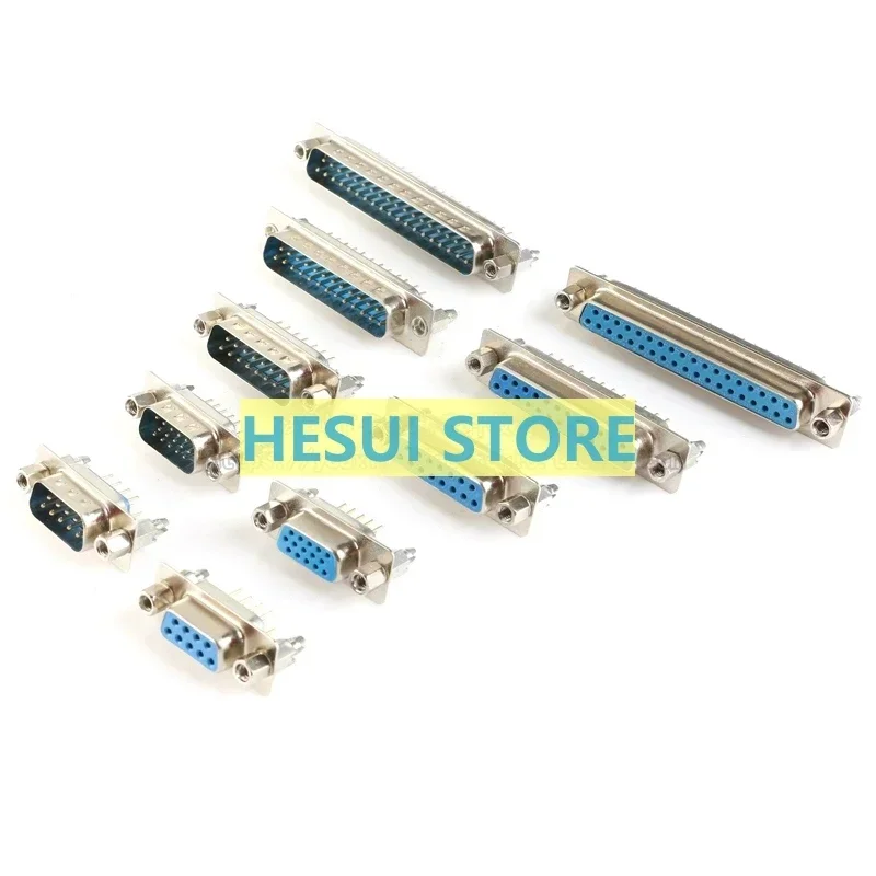 DP9/15/25/37 Double row triple row serial port male head female head with rivet harpoon in line welding plate