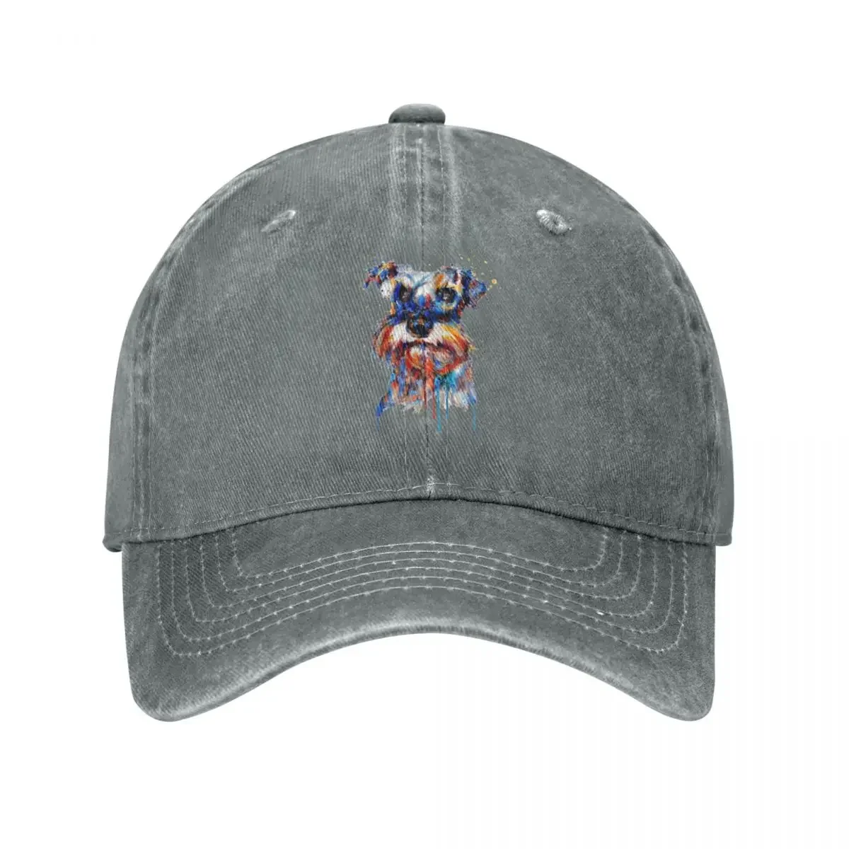 Schnauzer Head Cap Cowboy Hat Winter items caps for women Men's