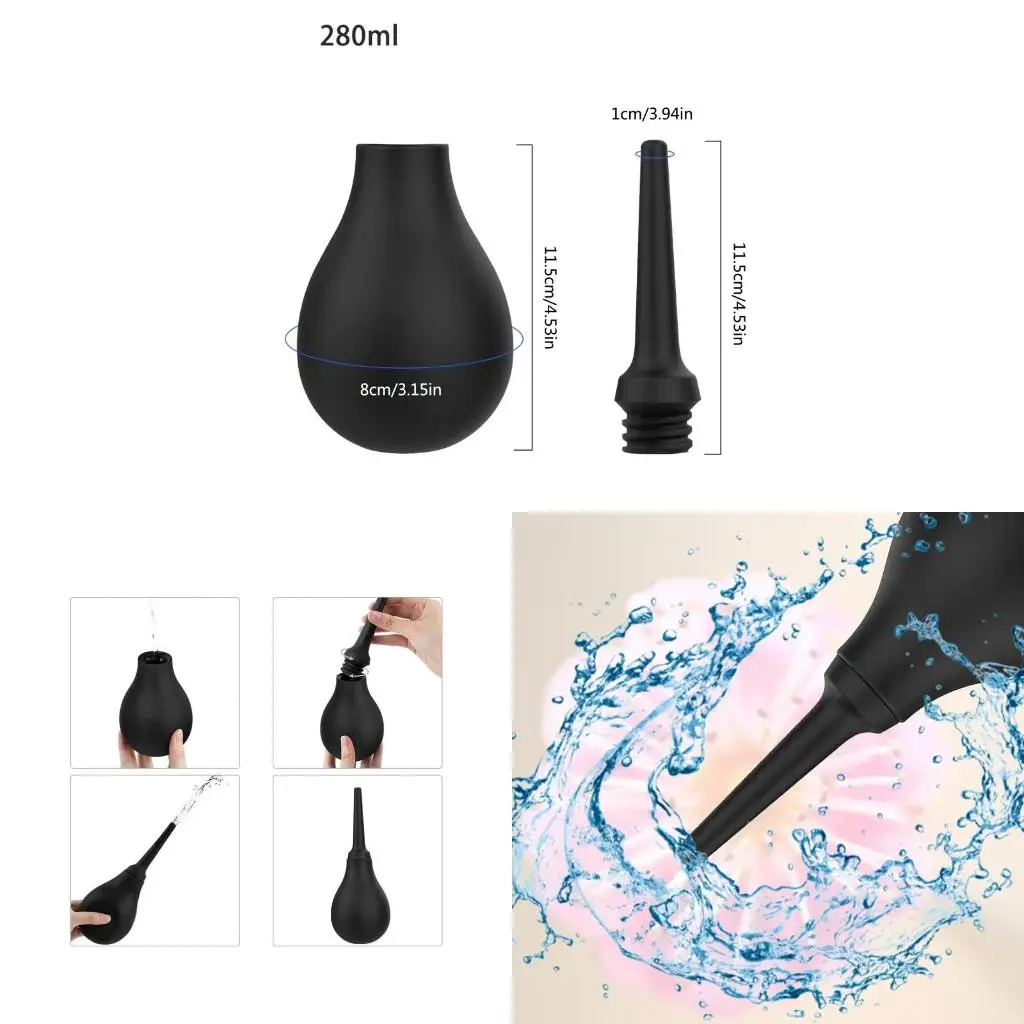 

Reusable Vaginal or Clyster Cleaner Soft Douche for Women Men Portable Enema Flusher Cleaning Tool Durable