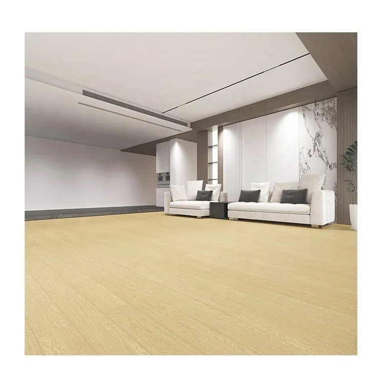 Scratch Resistant 15mm Flat Natural Oak Engineered Wood Flooring