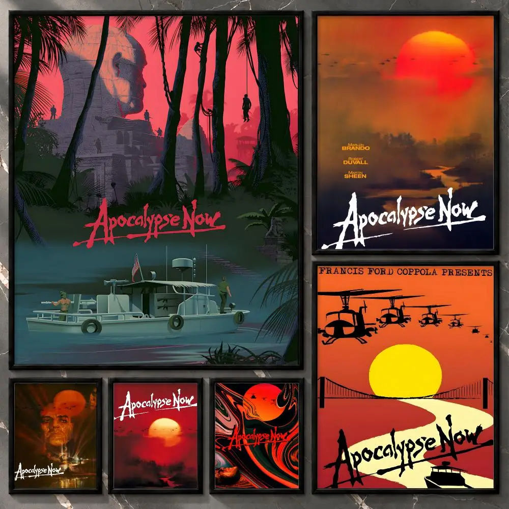 Dramatic Character Cinematic Portrait Atmospheric Apocalypse Now Poster Aesthetic Unframed Wall Prints for Bedroom & Living Room