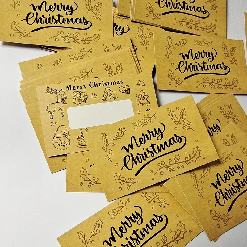 مجموعة بطاقات خدش عيد الميلاد مكونة من 30 قطعة، قسائم هدايا ذاتية الصنع مع جوائز ألعاب حفلات الأعياد الممتعة بنمط سانتا كلوز والشجرة #5