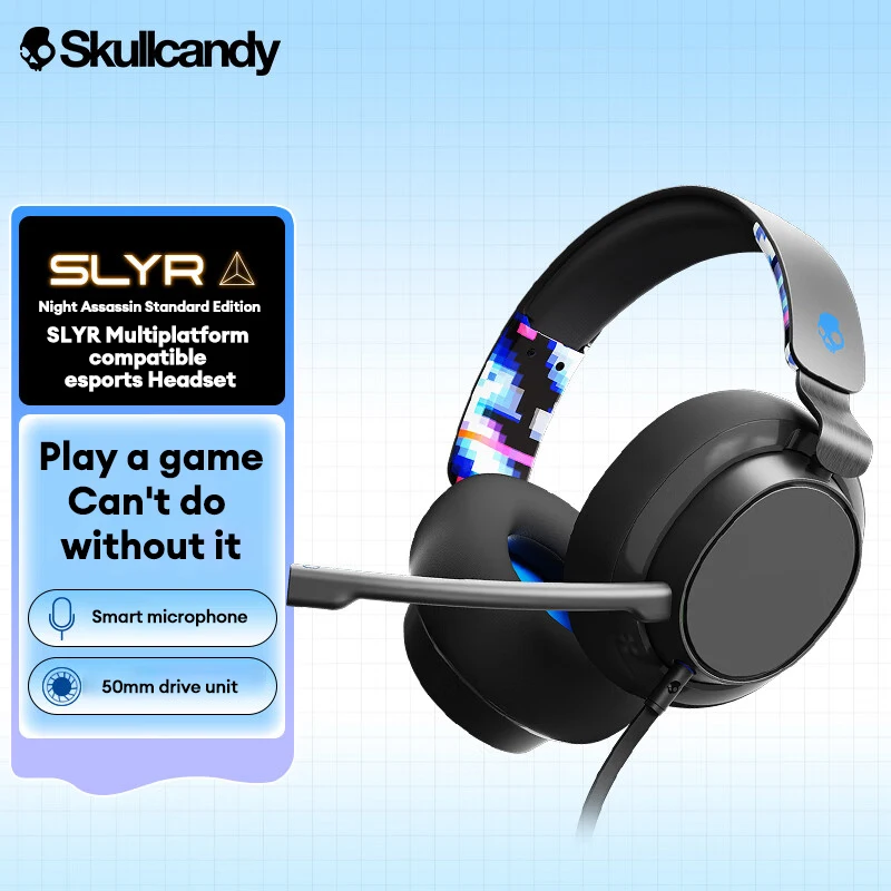 Choice Skullcandy SLYR Noise Cancelling Headset Wired Gaming Multi platform Headphones with Microphone Excellent sound Earphones