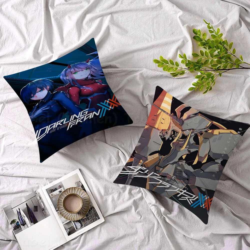 

Darling In The FranXX AnimeDecorative Room Aesthetics Pillow Case Home Decor Bedroom Sofa Bed Couch Pillow Cover 45x45