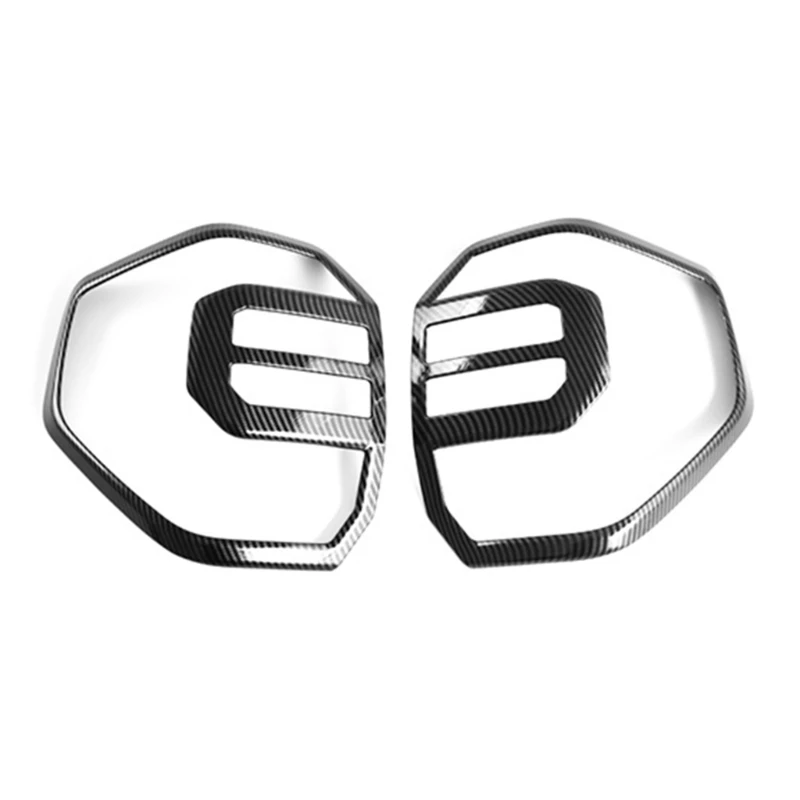 242A Carbon Fiber Look Tail Light Cover Trim for Sport 2025, ABS Rear Lamp Garnish Pair for Rear Appearance Detail and Trim