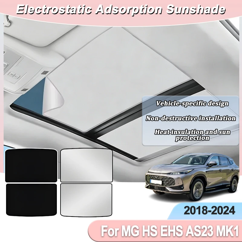 

Roof Sunshade For MG HS AS23 EHS MK1 2018-2021 2022 2023 2024 Electrostatic Adsorption Car Sunroof Sunshade Skylight Accessories