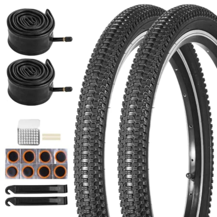 

20 inch Bike Tire2 Pack 20x2.125 Bike Tires and 20x1.75/2.125 Bike Tubes with Bike Tire Levers 20x2.125 Bicycle Tire Portable M