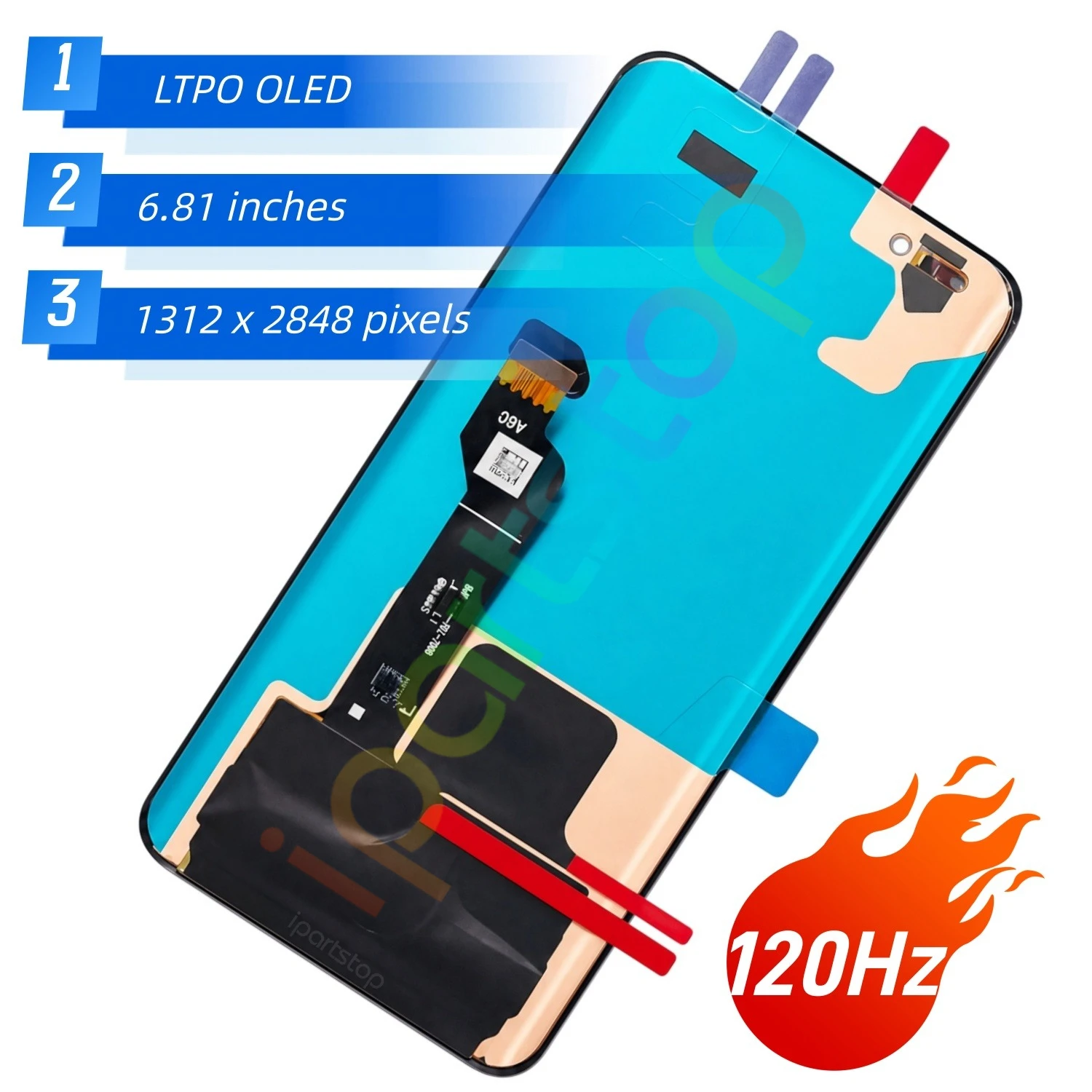 iParts Replacement Display for Honor Magic4 Pro 5G LGE-NX9 N49B N19B AN10 120Hz LTPO OLED Touch Screen with Frame Assembly OEM