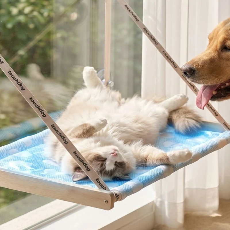 Cat Hammock Window Hanging Pet Beds Cat Cage for Pet Hammock Aerial House Kitten Climbing Seat Comfortable Hanging Pet Beds