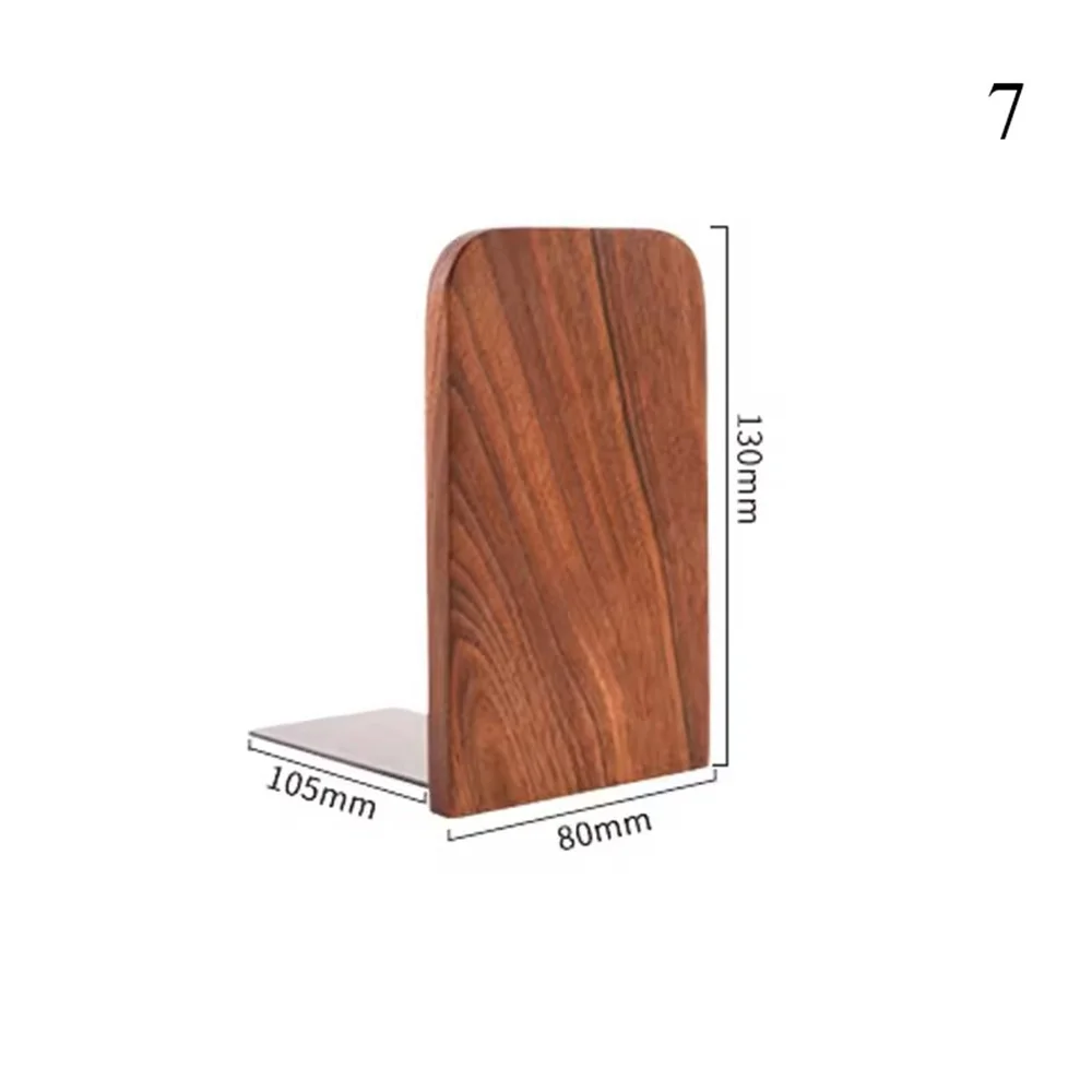 Book Organizer Simplistic Wood Book Ends Nature Book Holder Natural Wooden Bookends For Student Use Desk Organizer Office