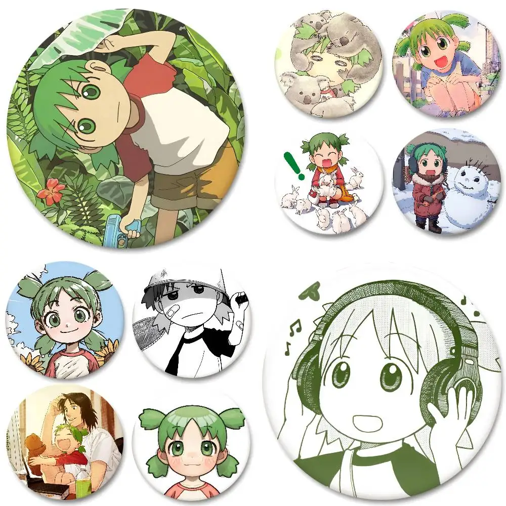 Yotsuba Anime Cartoon Abzeichen Runde Abzeichen Weißblech Münze Brosche Kleidung Rucksack Zubehör Anstecknadel