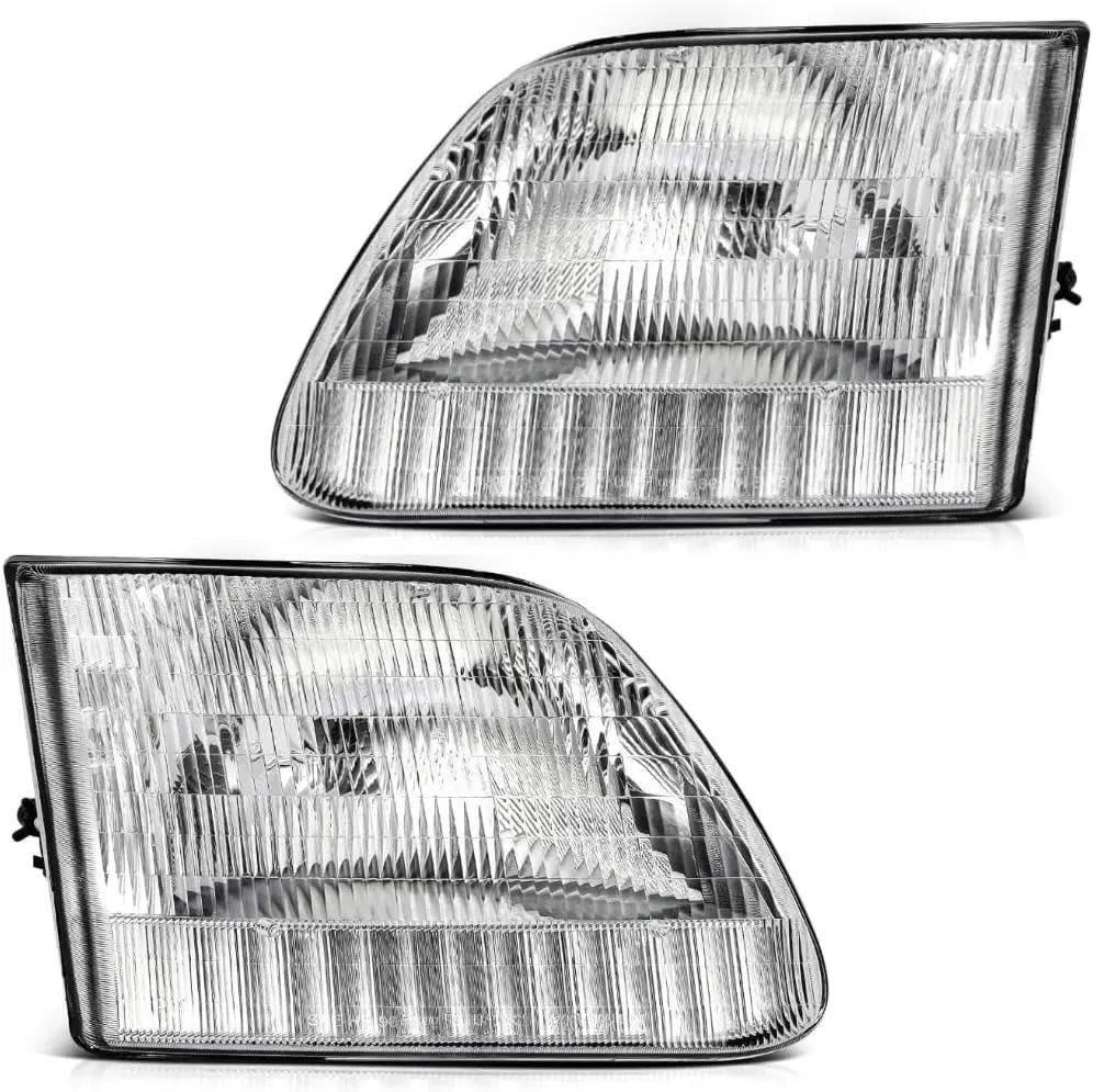 

OE Style Halogen Headlights Assembly Replacement for FORD 97-03 F-150 97-99 F-250 LIGHT DUTY 97-02 EXPEDITION [ FO2502139 FO2503