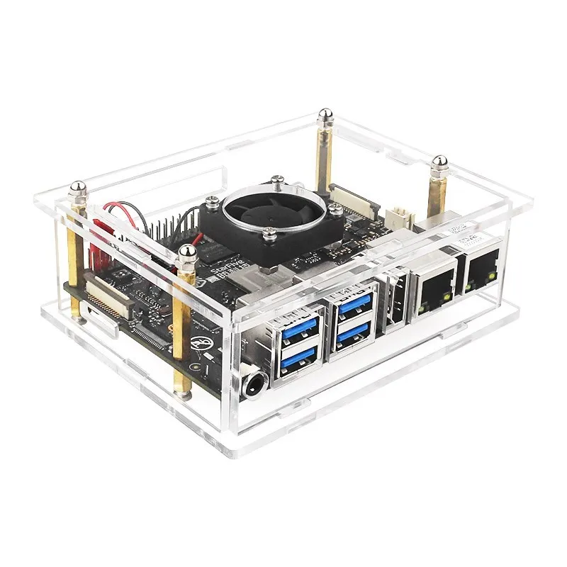 Acrylic Case for Visionfive 2 RISC-V Board Transparent Shell StarFive JH7110 Processor with Integrated 3D GPU Protection Box 