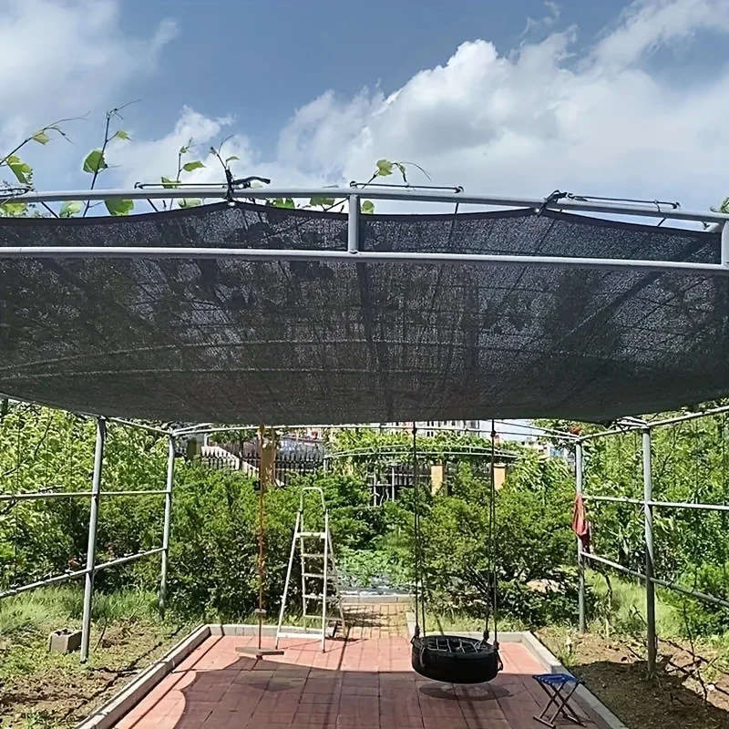 

Using a Sunshade Net in Front of the Garage: This Sunshade Net Can Be Installed Above or in Front of the Garage Door to Shield V