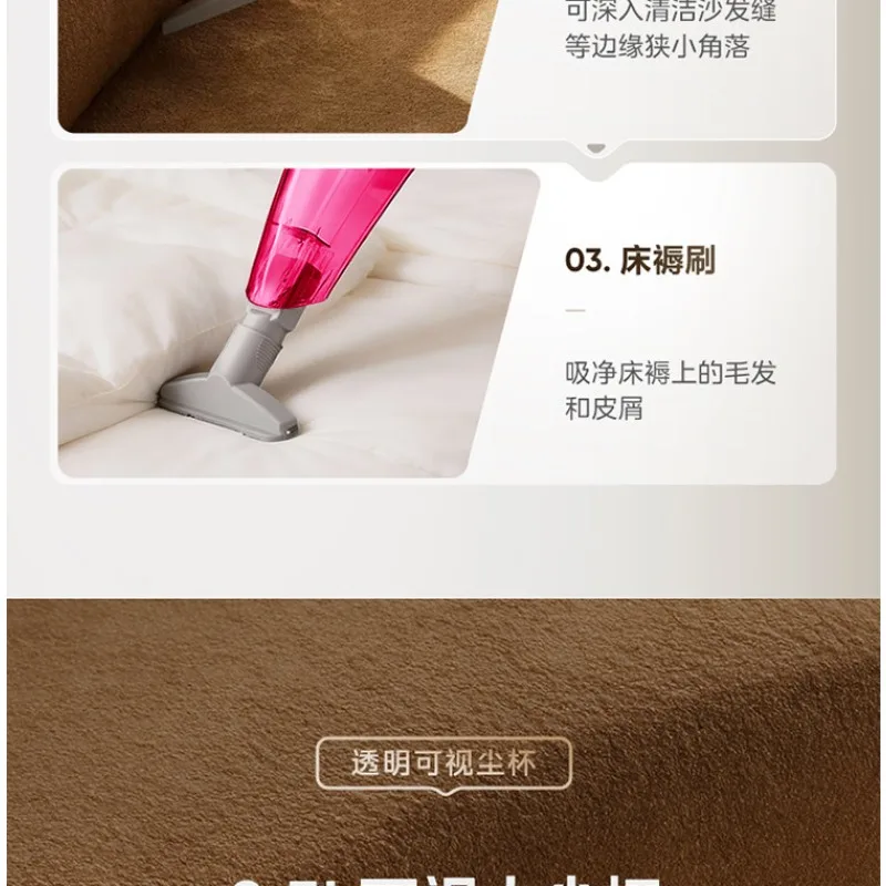 Filter One-Button Control Push Rod Design for Home Cleaning Handheld Vacuum Cleaner 3-Layer Filter System Fine Spare