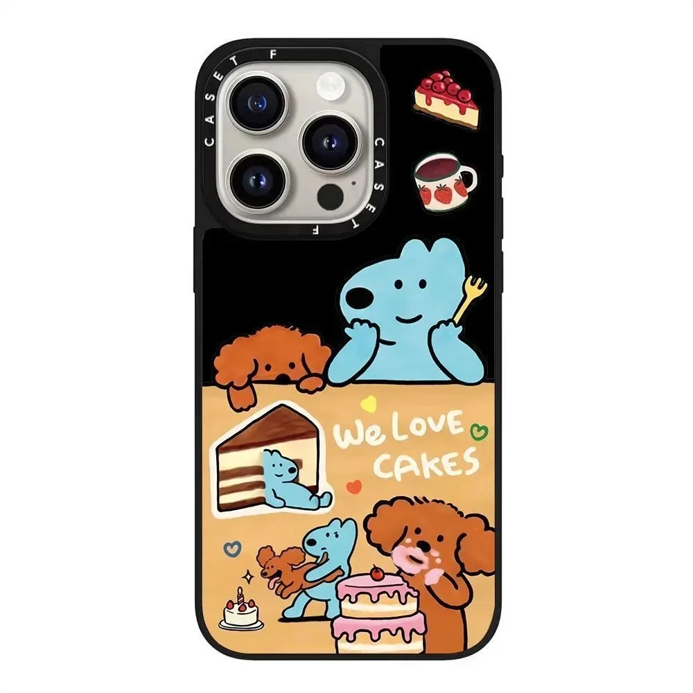 حافظة هاتف Eteecy Cute Dog ذات علامة تجارية مشتركة لهاتف iPhone 16/17 iPhone 15 Pro Max Trendy 14 Mirror #4