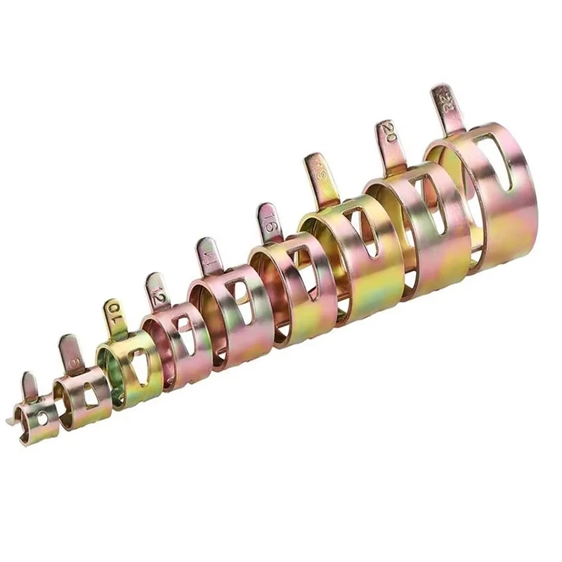 Car Modification Spring Clamp Vacuum Pipe Fixing Clamp Intake Water Pipe Clamp Pressure Relief Valve Clamp Exhaust Pipe Clamp