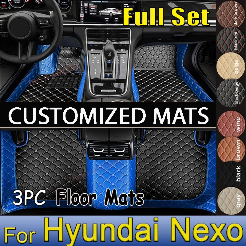 รถสําหรับHyundai Nexo Hyeondae Negso FE 2019 2020 2021 2022 5 ที่นั่งพรมกันน้ําAlfombrillas Cocheรถอุปกรณ์เสริม