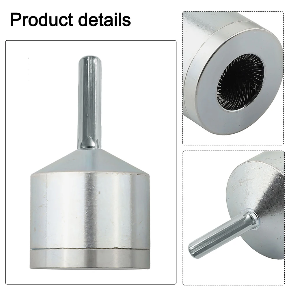 15/22mm Metal Copper Pipe Cleaner Drill Pipe Tube Cleaning Brush Tool With 1 Replaceable Brushes For Power Drill Cleaning