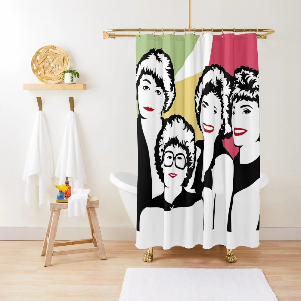 

The Golden Girls Pop Art Shower Curtain For Bathrooms Anime Shower Modern Showers For Bathroom Bathroom For Shower Curtain