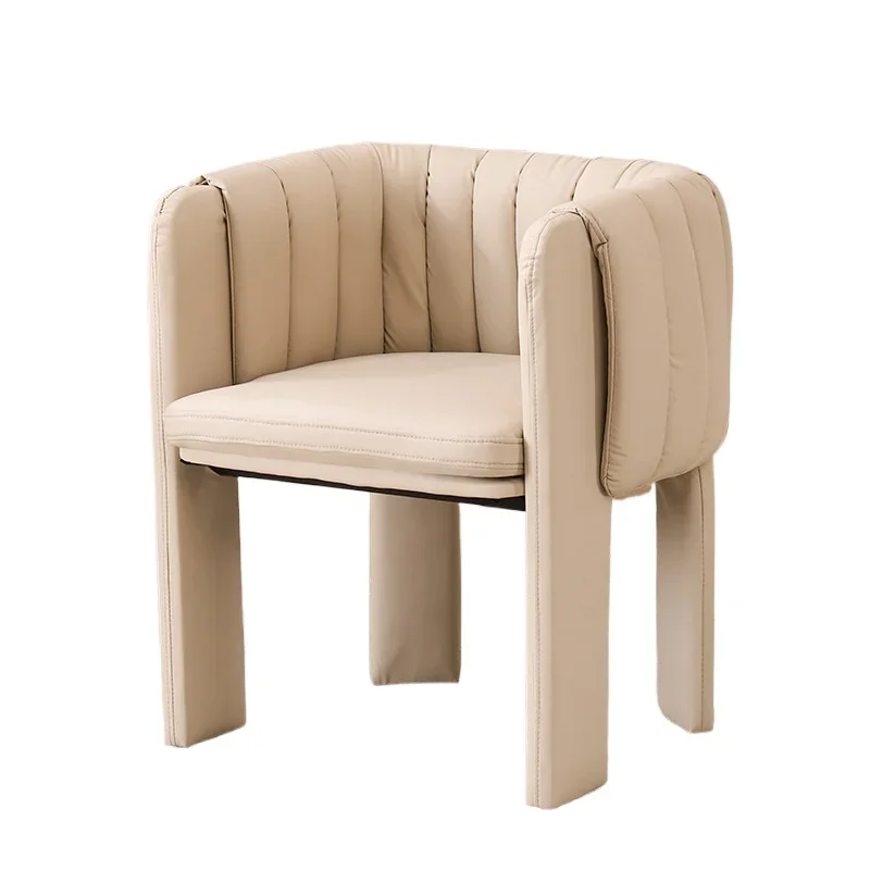 French, light luxury, high-end, single sofa chair, girls' bedroom dressing stool, backrest manicure chair, customer makeup chair