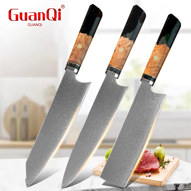 Kitchen Gadgets Japanese - Japon Şam Çelik Profesyonel Mutfak Bıçağı