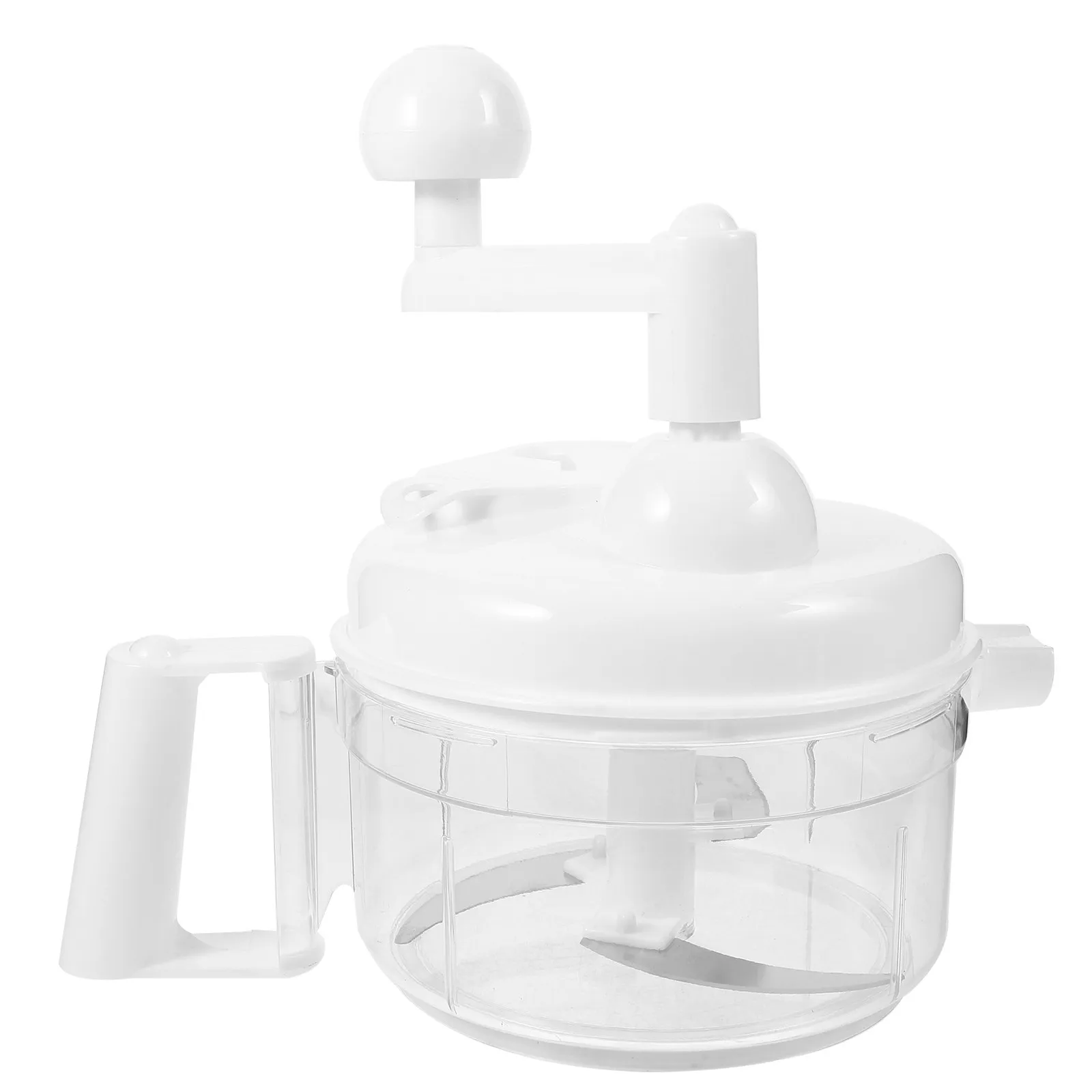 

Manual Food Processor Vegetable Slicer Hand-Powered Crank Chopper Reversible Stainless Steel Blade Multifunction Cutter for Meat