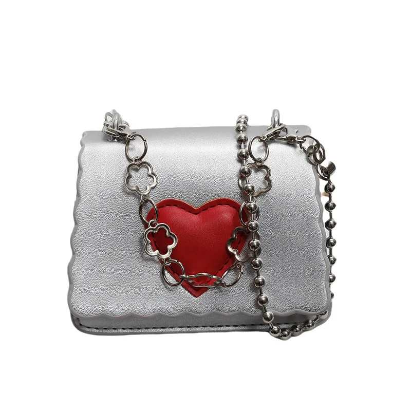 Elegant Black Shoulder Bag 2025 New for Women, Luxury Heart Design Crossbody Purse, Fashionable Mini Bag for All Occasions