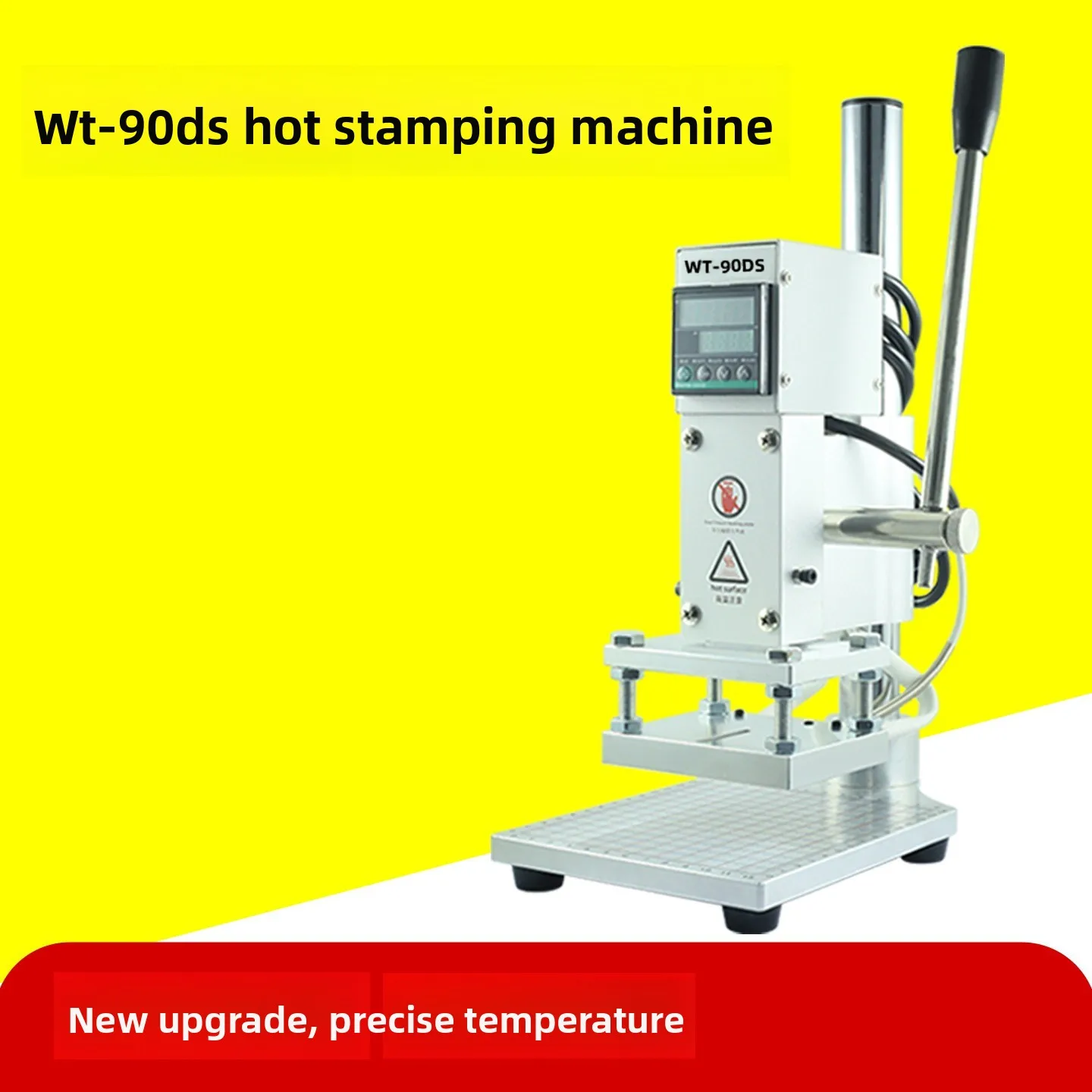 Desktop Mini Manual Hot Stamping Machine Leather Heat Press Embossing Machine Logo Marking Creasing Machine