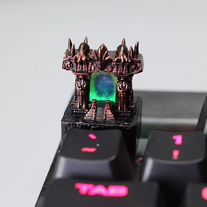 Anime Keycaps Dark Portal Translucent Resin Key Caps Mechanical Keyboard Caps Personalized game Accessories Gifts Korean Keycap