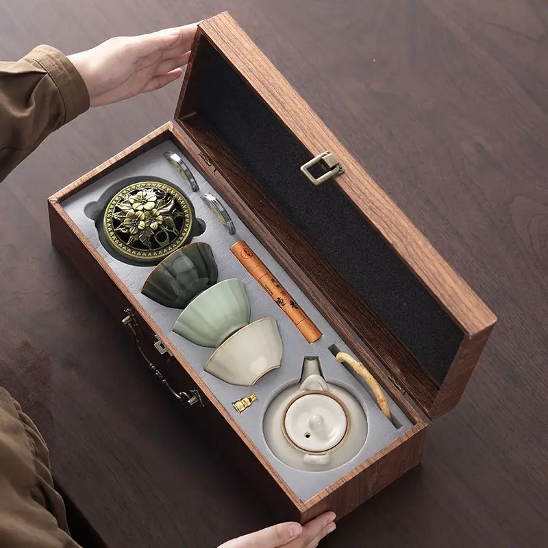 Palace Museum Cultural Creative Tea Set Chinese Style Business Gift Box Practical Souvenir For Enterprise Customer Hand Present