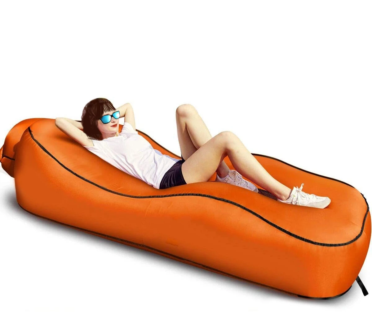 

Portable Air Sofa Lazy Inflatable Amphibious Seat Bed with Small Storage Volume Travel Hiking Picnic Supplies Camping Equipment