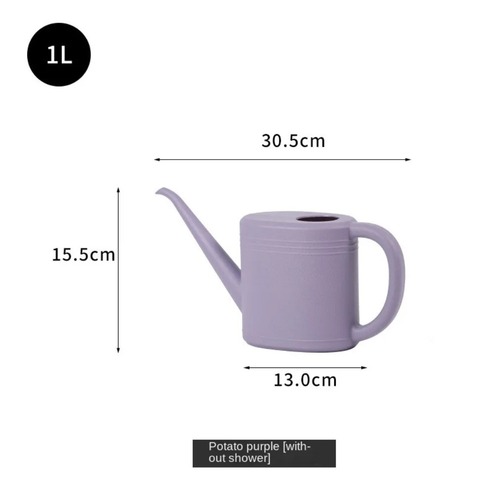1L/2L Watering Can Pot Plastic Garden Plants Flower Spray Water Kettle Large Capacity Long Mouth Plants Sprinkler