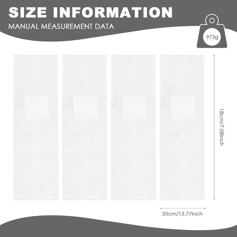 Substrato de bagas de centeio, Cogumelo crescendo Spawn Bag, Cogumelo Spawn crescer saco, Alta temperatura, pré selável, novo, 100pcs