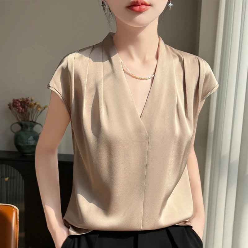 2026 Women Summer Halter Tank Tops Women Elegant Women Thin Tops Casual Tank Top O-neck Tees Sleeveless Blouse Tops For