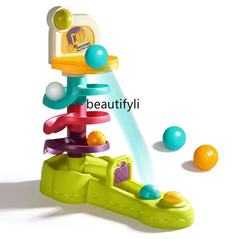 Educatief speelgoed voor kinderen Track Fun Baby Rainbow Tower 4 Baby 1 1 3 jaar oud 2 Educatief vroeg onderwijs