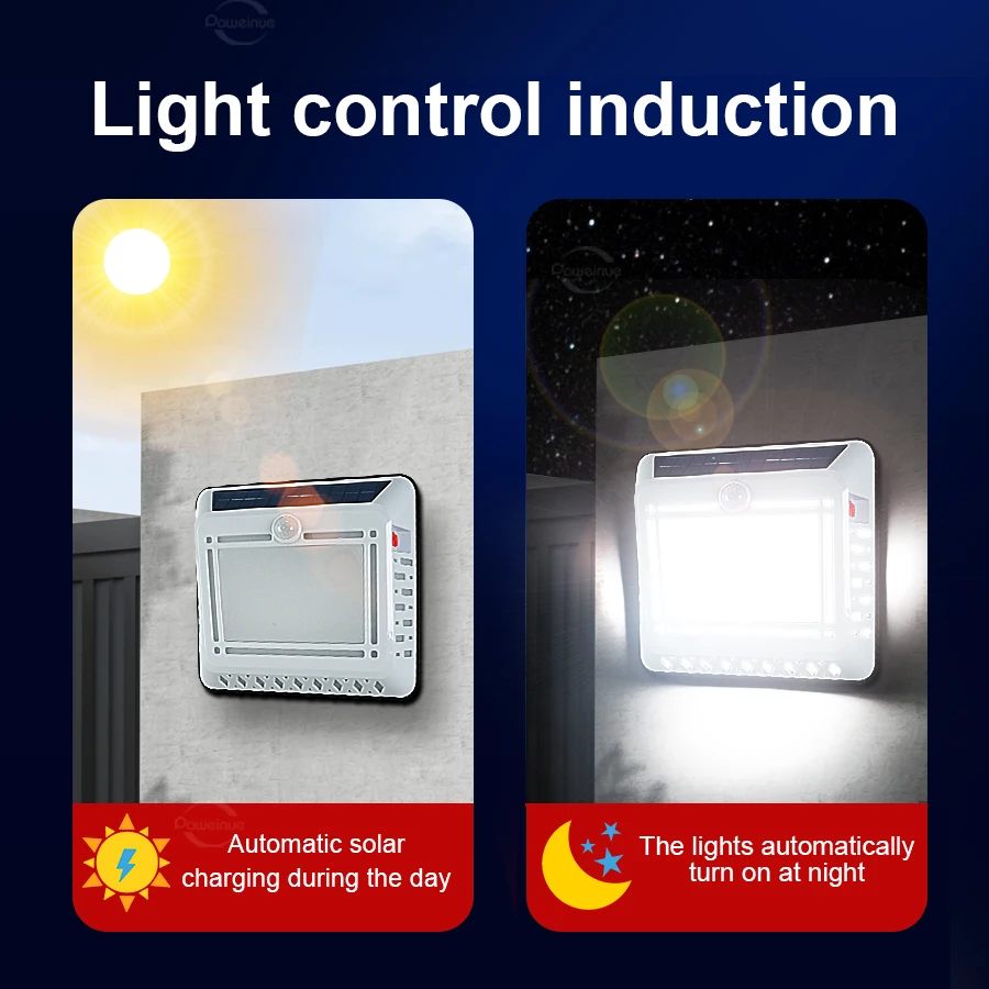 300W Solar Light for Outdoor Wall Light 8m Motion Sensor Solar Security Lamps Waterproof Solar Spotlight Garden Garage Door Lamp