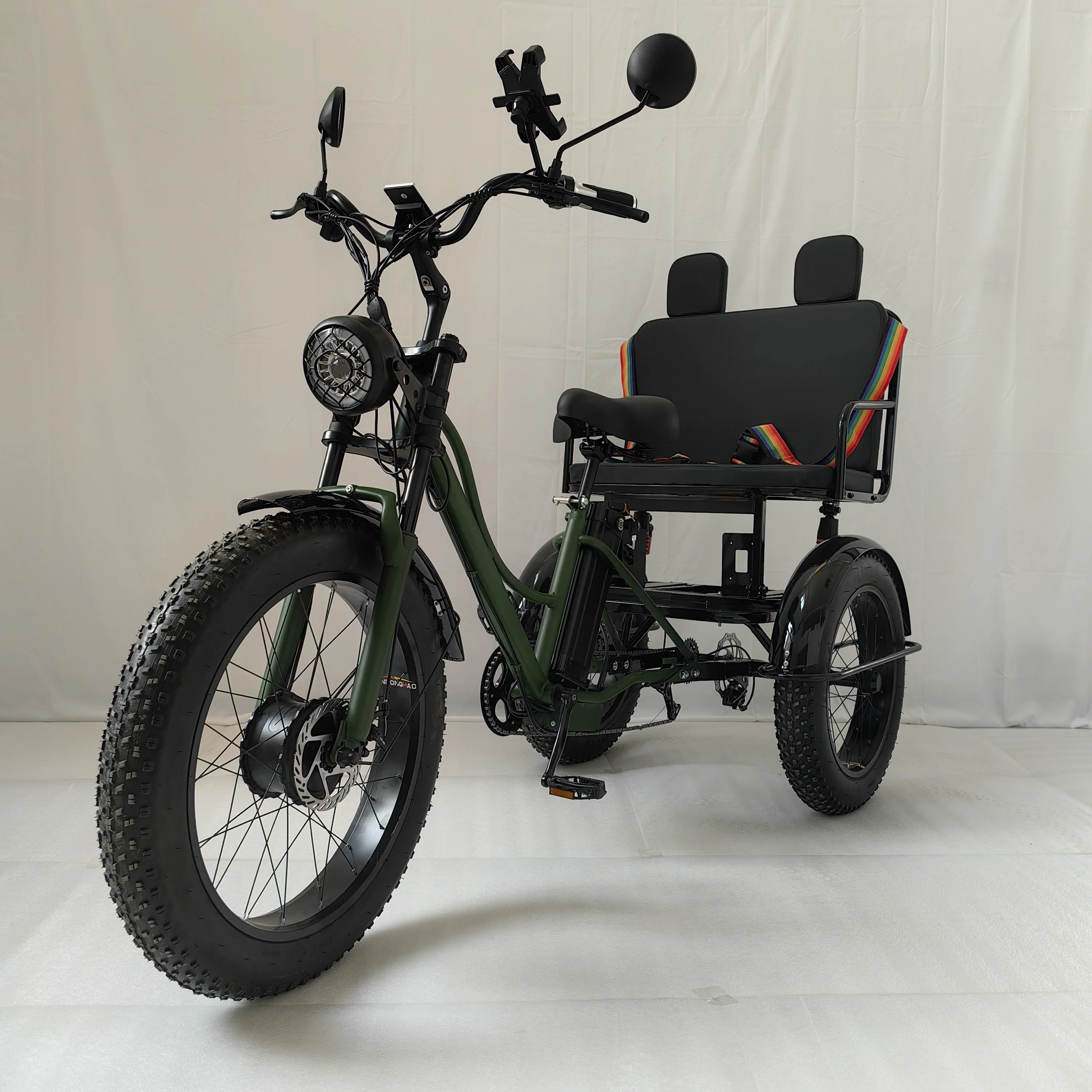 نموذج جديد الدهون الإطارات المسنين مركبة كهربية 3-عجلات المفتوحة دراجة ثلاثية العجلات الكهربائية E العربة للركاب ونقل البضائع