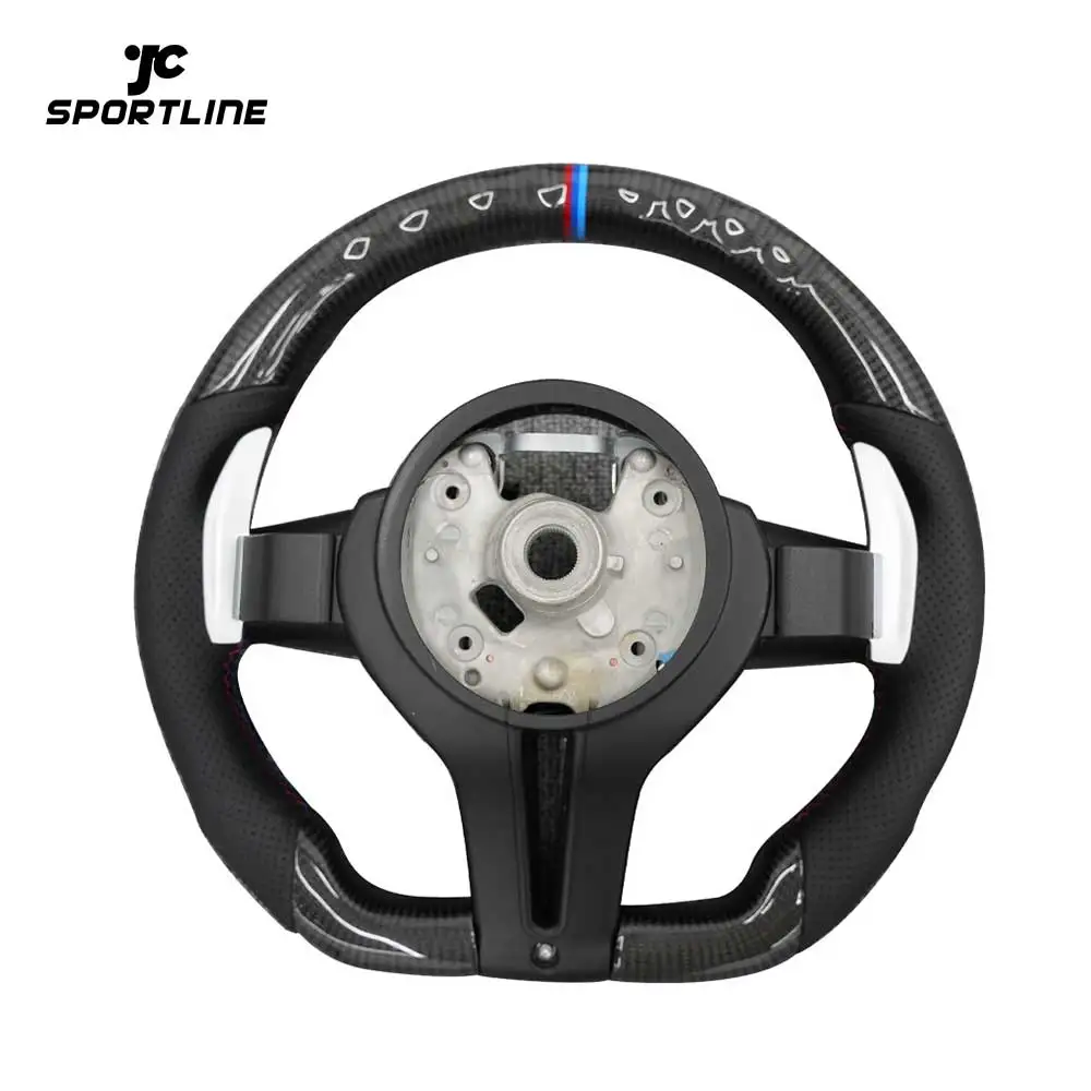 Customizable Carbon Fiber F10 M-Sport Steering Wheel for BMW F Series F30/F80/F32/F22/F87 & More