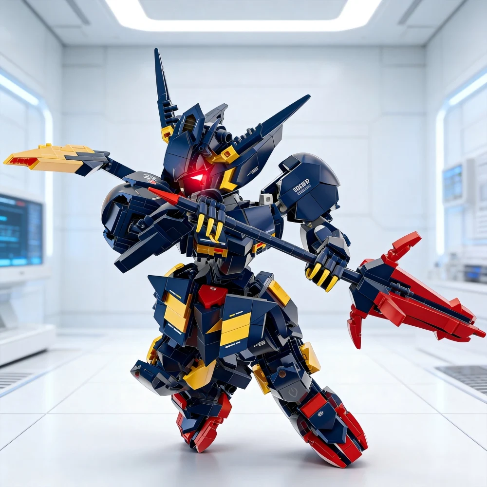 

1107PCS Sirius Robot Building Blocks - Anime Mecha Model with Articulated Joints & Weapons, STEM Gift for Teens & Adults