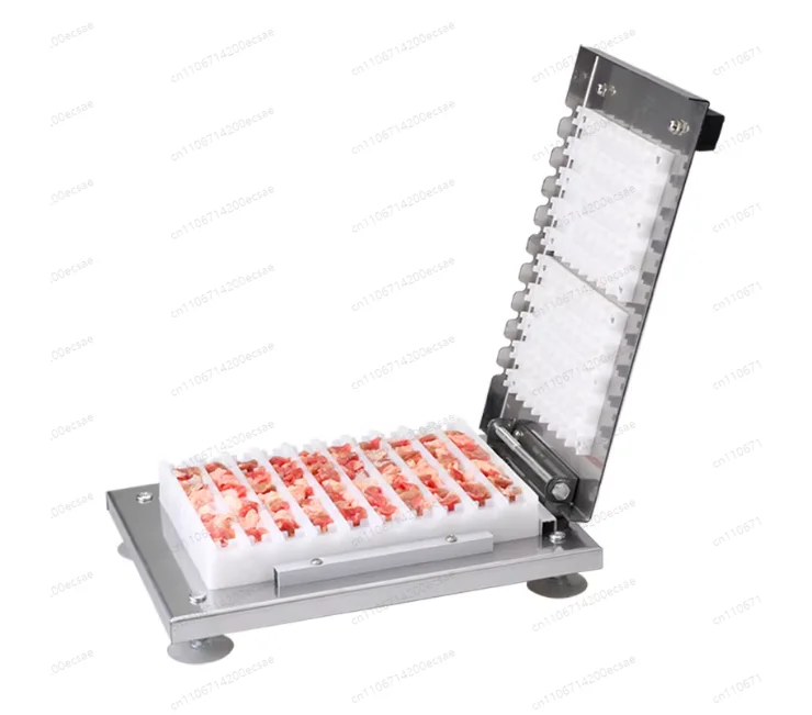 Commercial Stainless Steel Barbecue Meat Skewer Manual Meat Skewer Machine Stainless Steel Penetrator view 5