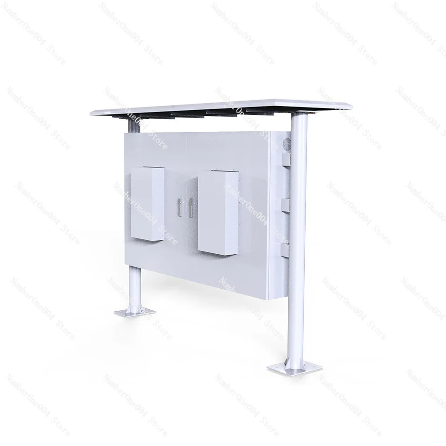 

43-дюймовая наружная рекламная машина с горизонтальным экраном, напольная колонка, навес, непромокаемый водонепроницаемый солнцезащитный ЖК-дисплей