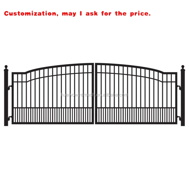 custom.Rolling Galvanized Steel Sliding Gate and Metal Fence Security Accordion