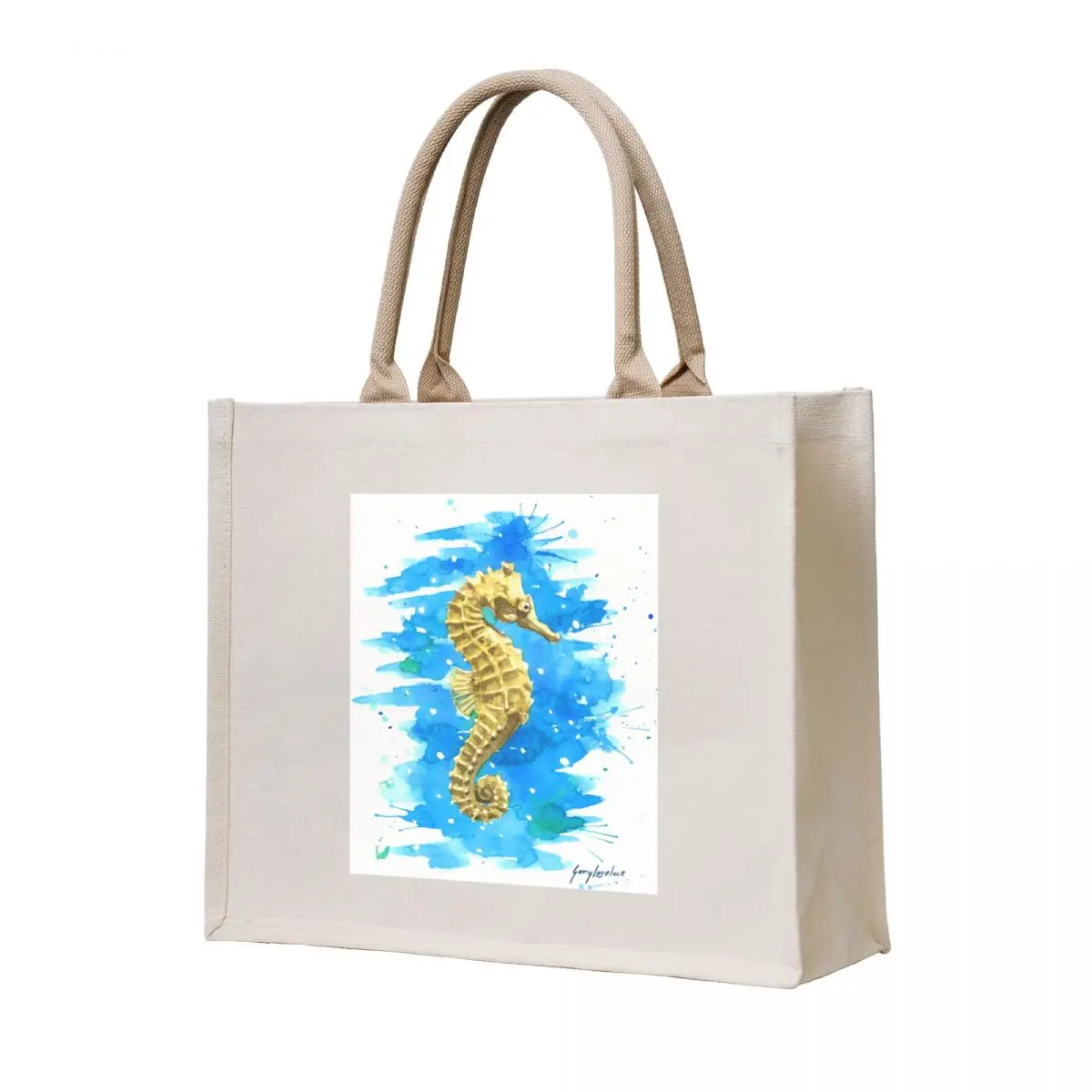 

Sea Horse Tote Bag canvas tote tote bag men's reusable shopping bags Woman shopper bag