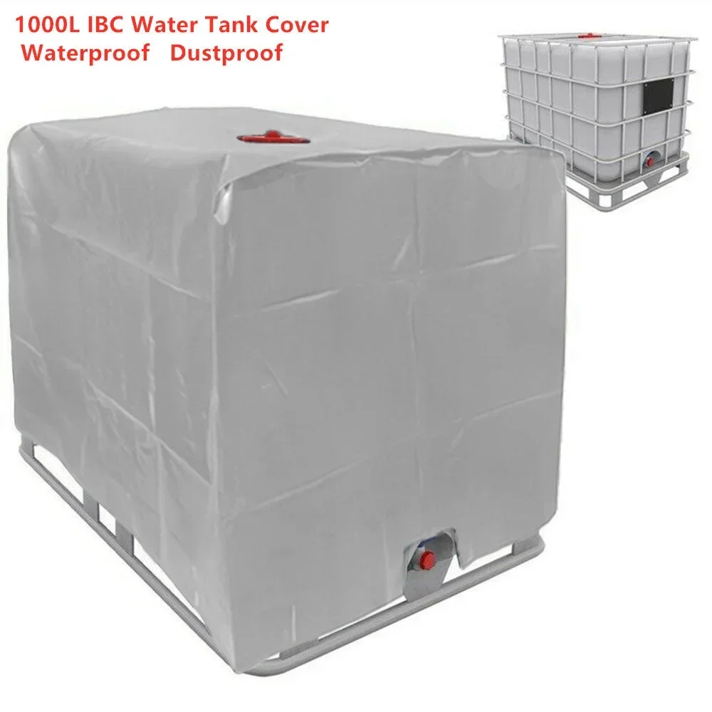 210D Oxford Cloth IBC Ton Barrel Water Tank Cover 1000/800/600/300 Liter Container Aluminum Foil Waterproof Dustproof UV Cover