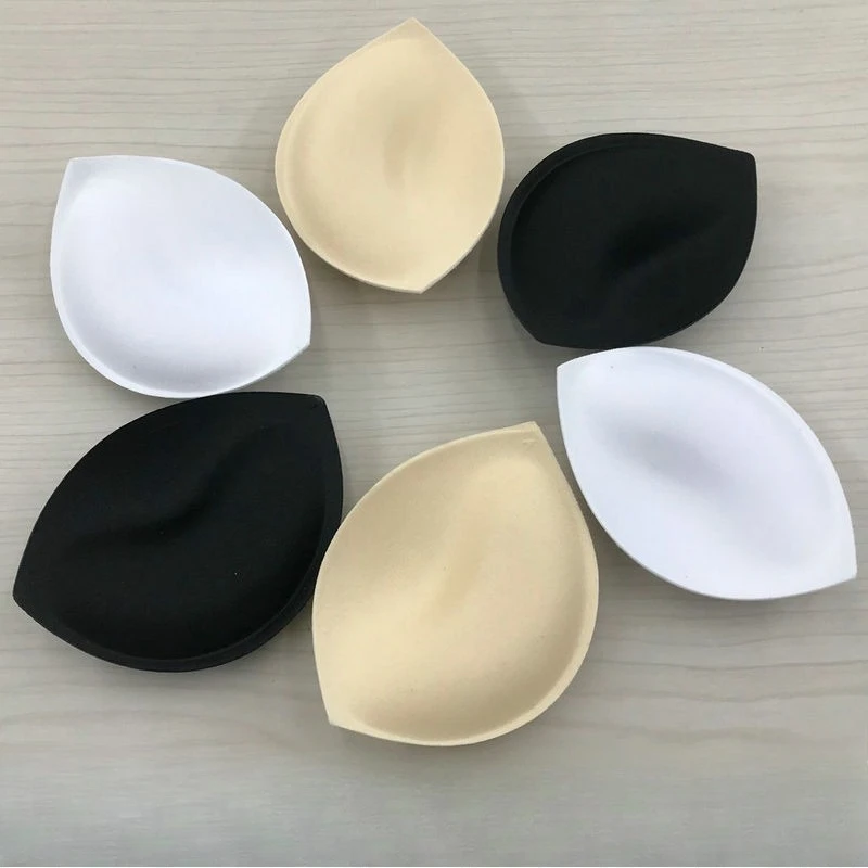 Thicken Sponge Bra Pads Push Up Breast Enhancer Removeable Bra Padding Inserts Cups for Swimsuit Bikini Padding Intimates