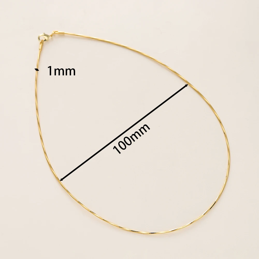 1 개/몫 18K 골드 컬러 도금 구리 골드 실버 목걸이 팔찌 DIY 팔찌 목걸이 쥬얼리 액세서리 만들기