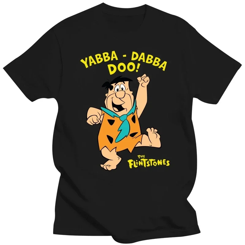 2024 Hot Sale The Flinstones 'yabba Dabba Doo' T Shirt - New & Official! New Fashion T Shirt Men Cotton